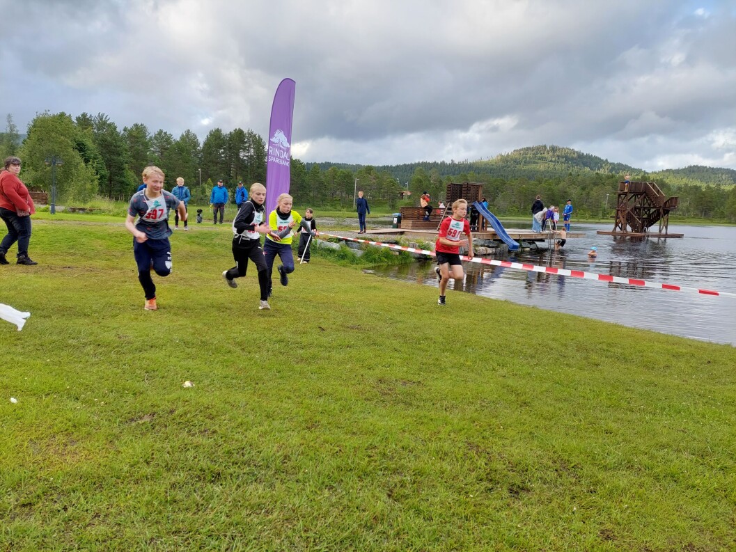 Starten på finaleheatet. Starten på finaleheatet.
