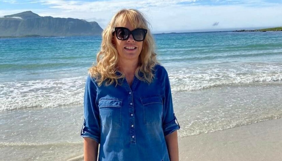 Wenche har vært på reisefot i løpet av sommeren. Her er hun i vakre Lofoten.