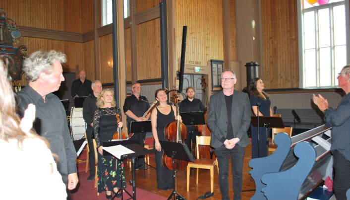 Dirigent Torodd Wigum og komponist Frode Fjellheim