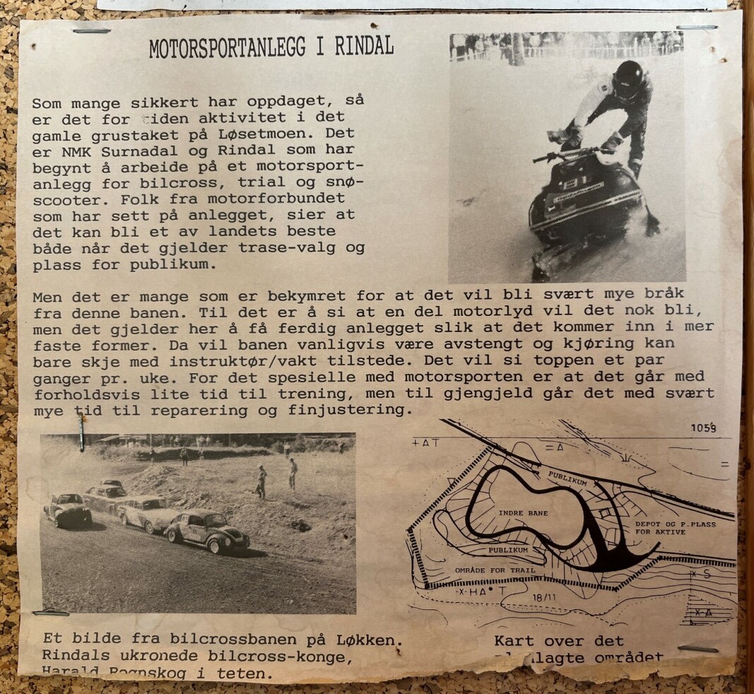 Avisutklipp, mest sannsynlig fra 1986. Avisutklipp, mest sannsynlig fra 1986.