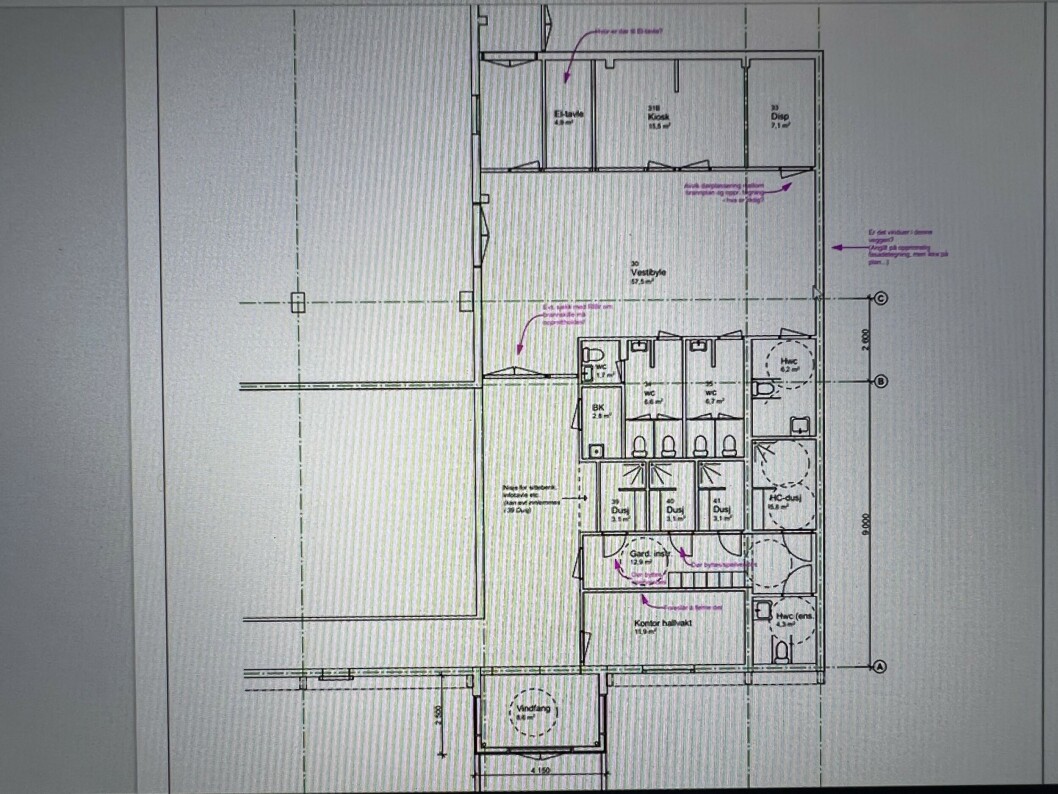 Planskissen for den potensielle oppussingen Planskissen for den potensielle oppussingen