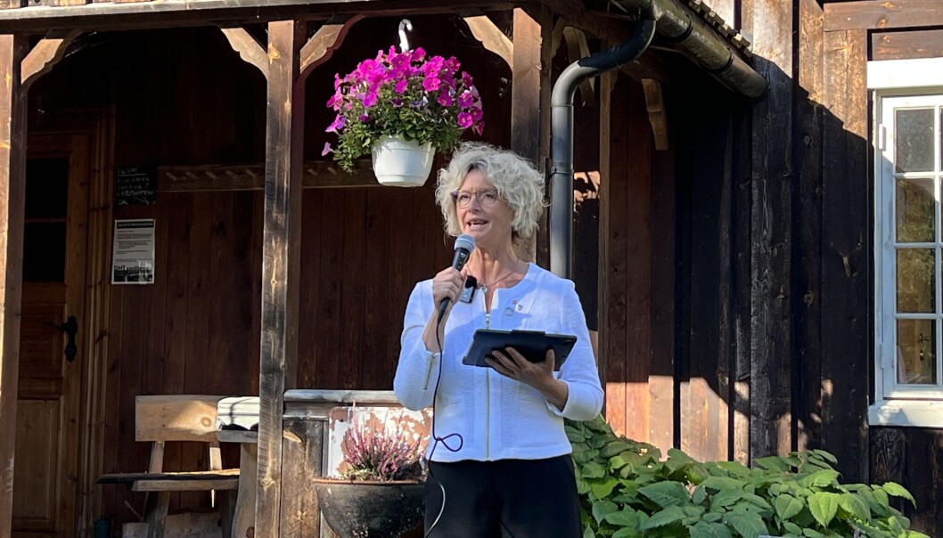 Fylkesordfører Tove-Lise Torve. Fylkesordfører Tove-Lise Torve.