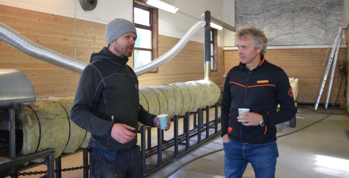 Jan Arne Haugen i prat med Lars Helgetun. Jan Arne Haugen i prat med Lars Helgetun.