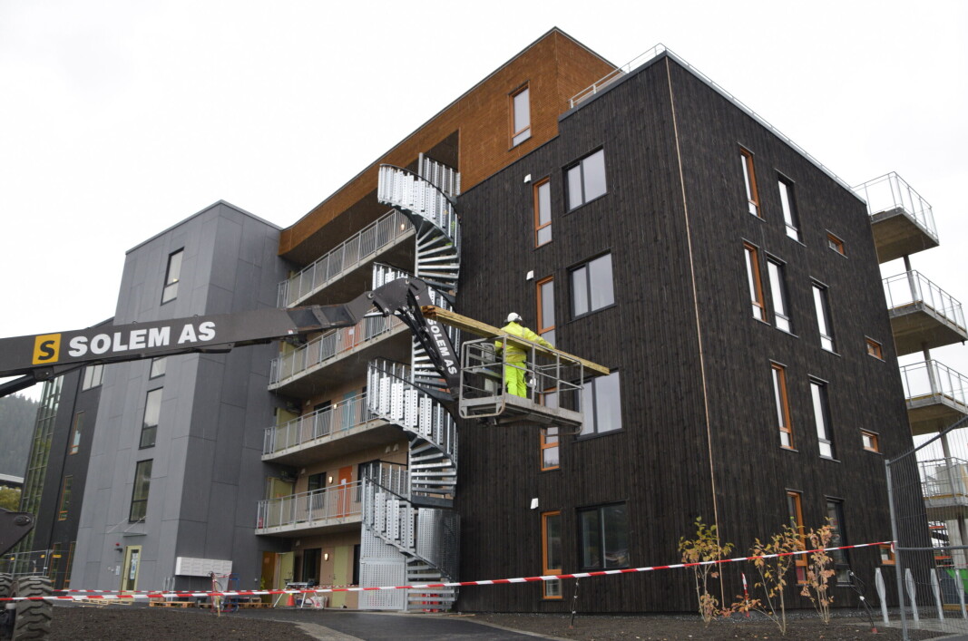 Bygg C på Rømmetunet. I den nærmeste delen er det leiligheter. Bygg C på Rømmetunet. I den nærmeste delen er det leiligheter.