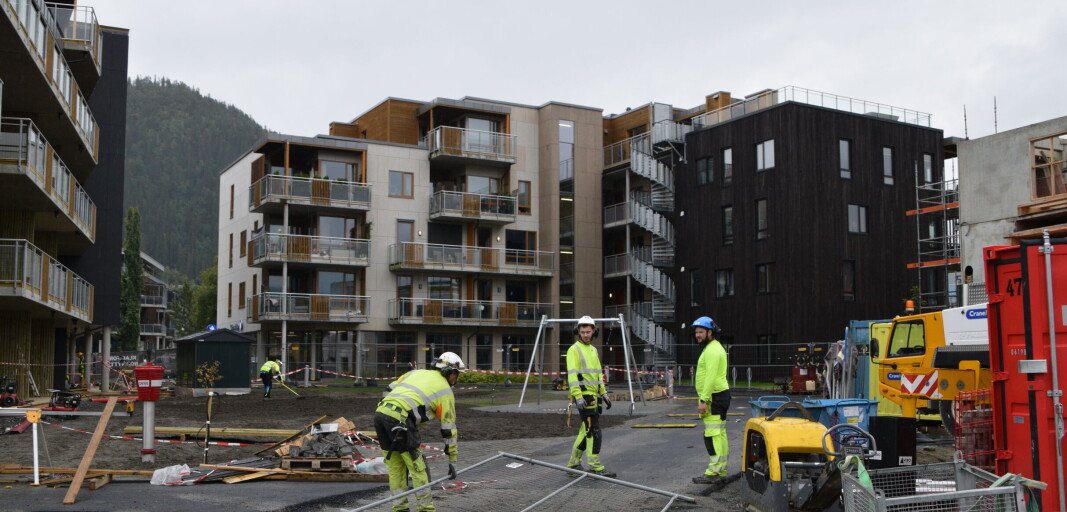Mellom byggene blir det et stort åpent område. Mellom byggene blir det et stort åpent område.