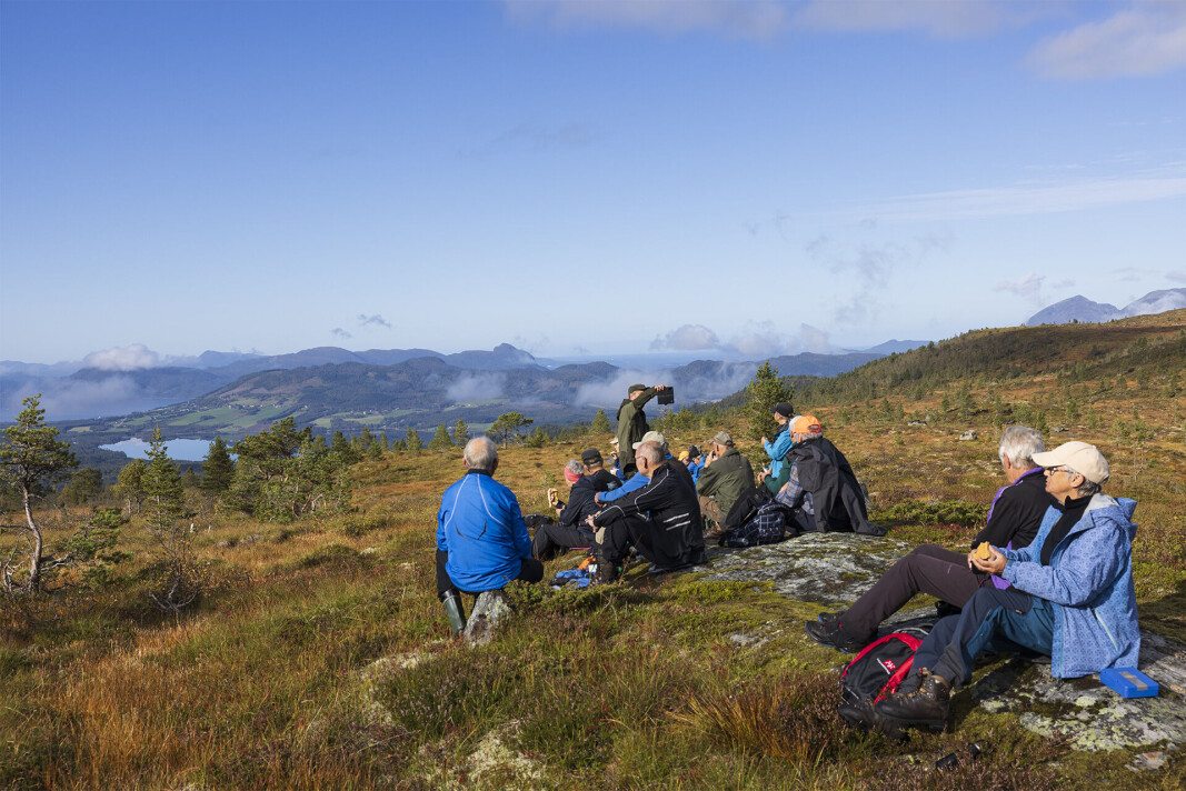 Første rast i opent terreng. Første rast i opent terreng.