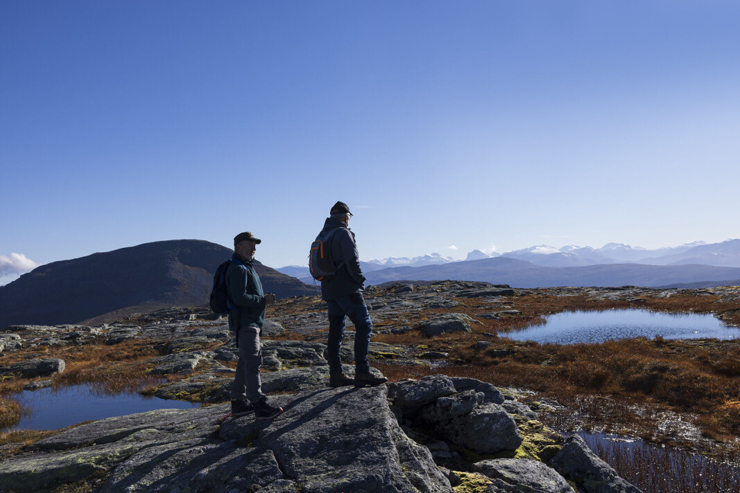 Utsikt mot Trollheimen. Utsikt mot Trollheimen.