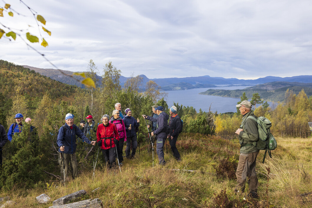 Nyter utsikten like ovafor Nordviksetra. Nyter utsikten like ovafor Nordviksetra.