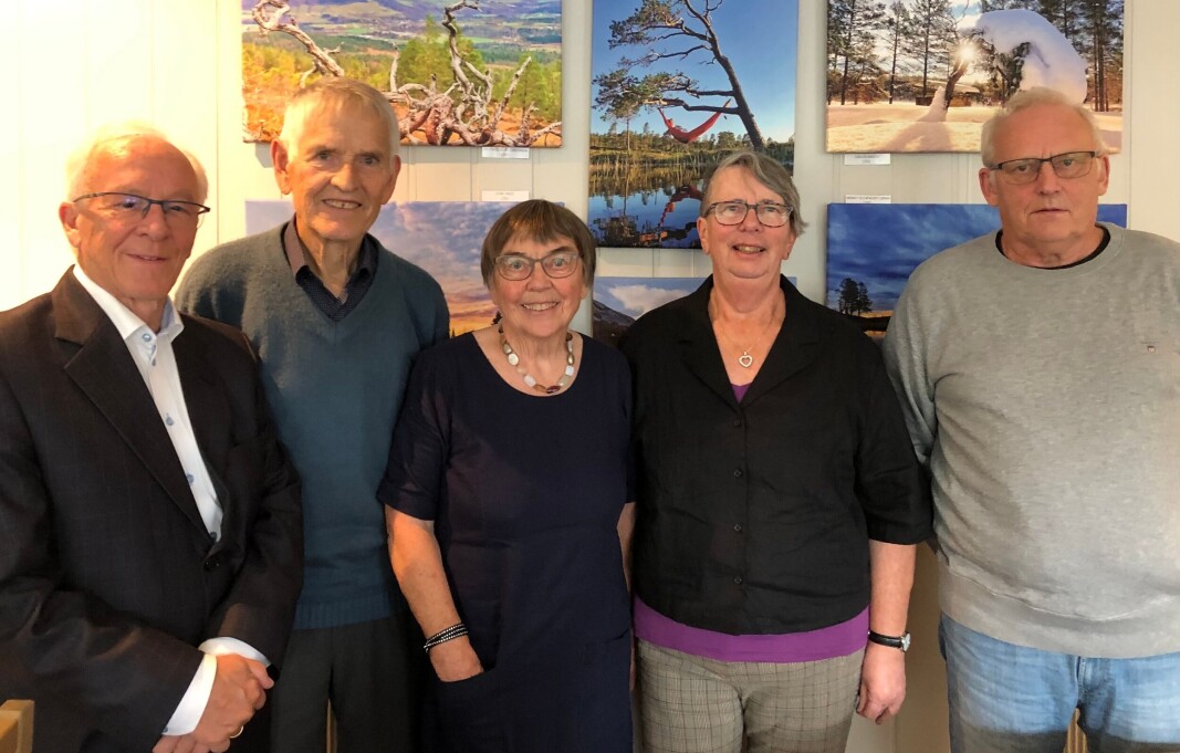 Styret i Rindal pensjonistlag: Jostein Grytbakk, Oddvin Meland, Helene Marie Nergård, Anne Lise Forsberg og Magne Løset. Styret i Rindal pensjonistlag: Jostein Grytbakk, Oddvin Meland, Helene Marie Nergård, Anne Lise Forsberg og Magne Løset.