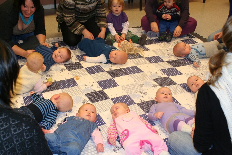 Påminning om baby-sang torsdag - påmelding onsdag