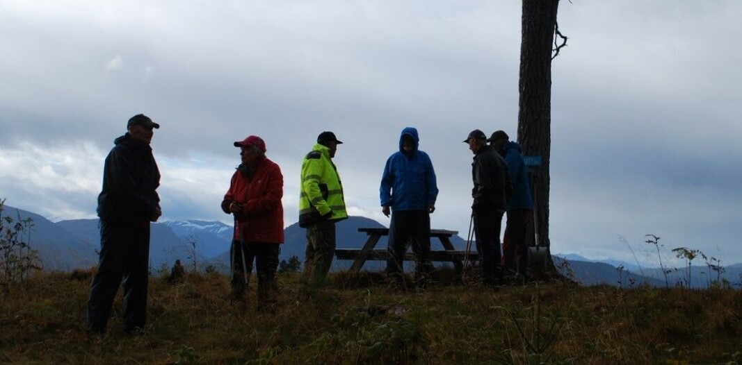Framme på Øygardshalsen. Framme på Øygardshalsen.