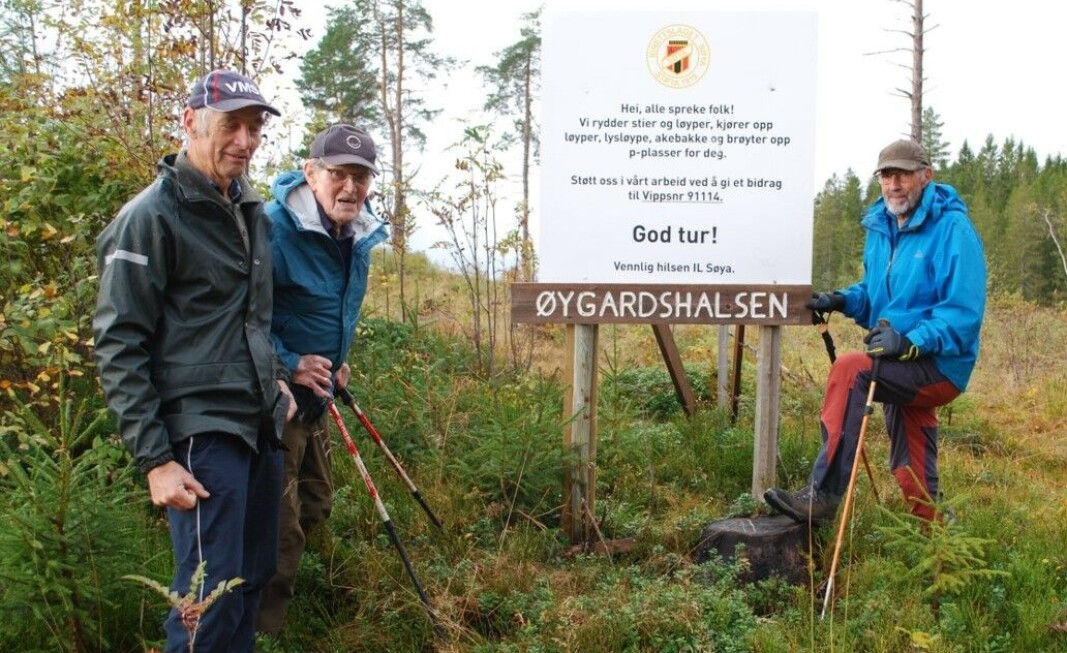 Gudmund, Sverre og Oddvar på retur. Gudmund, Sverre og Oddvar på retur.