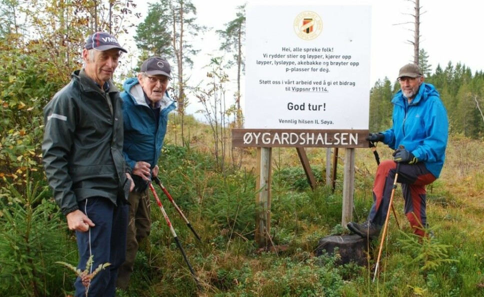 Gudmund, Sverre og Oddvar på retur.
