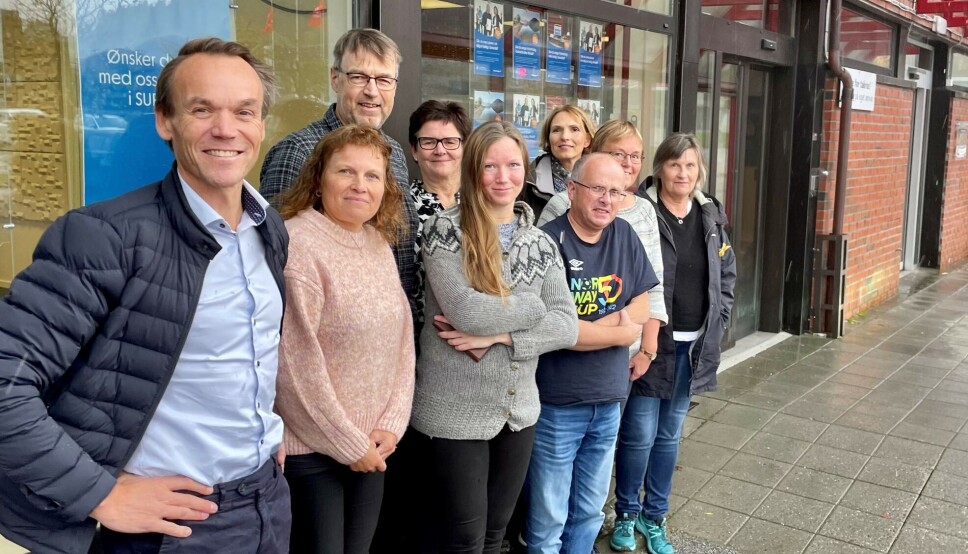 Fra venstre foran: Arne Nypan, Karin Sunde, Tonje Fuglås Kvendbø, Øyvind Magnor Bøe, Wigdis Anita Grytbakk, Målfrid Elin Hamnes. Bak: Lars Rune Sæther, Kari Stensby Ranes og Halldis Myro.