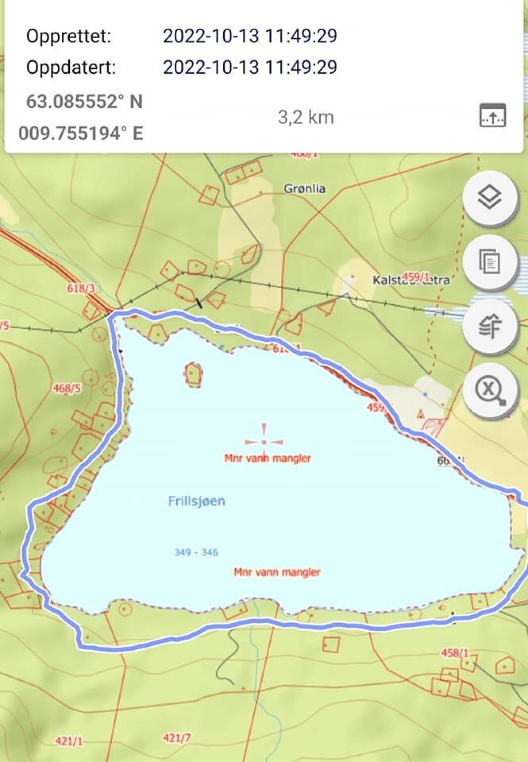 Dagens runde på 3,2 km. Dagens runde på 3,2 km.