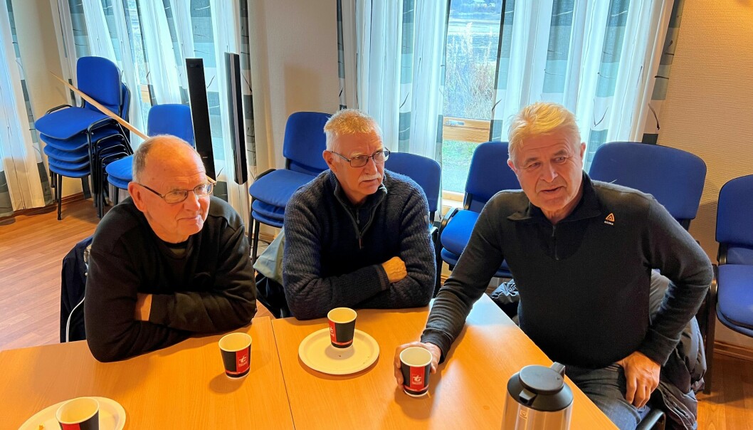 Kjell Smenes, Ole Ingar Strand og Anders Fiske er nok blant dem med flest timer på Syltøran i hele Surnadal.
