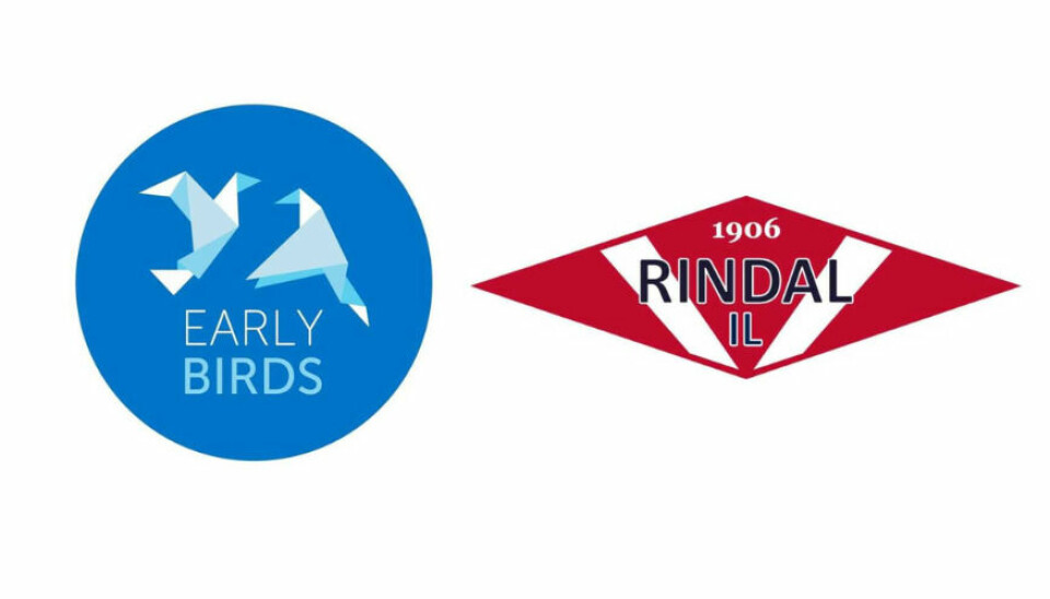 Early birds sin logo og Rindal IL sin logo