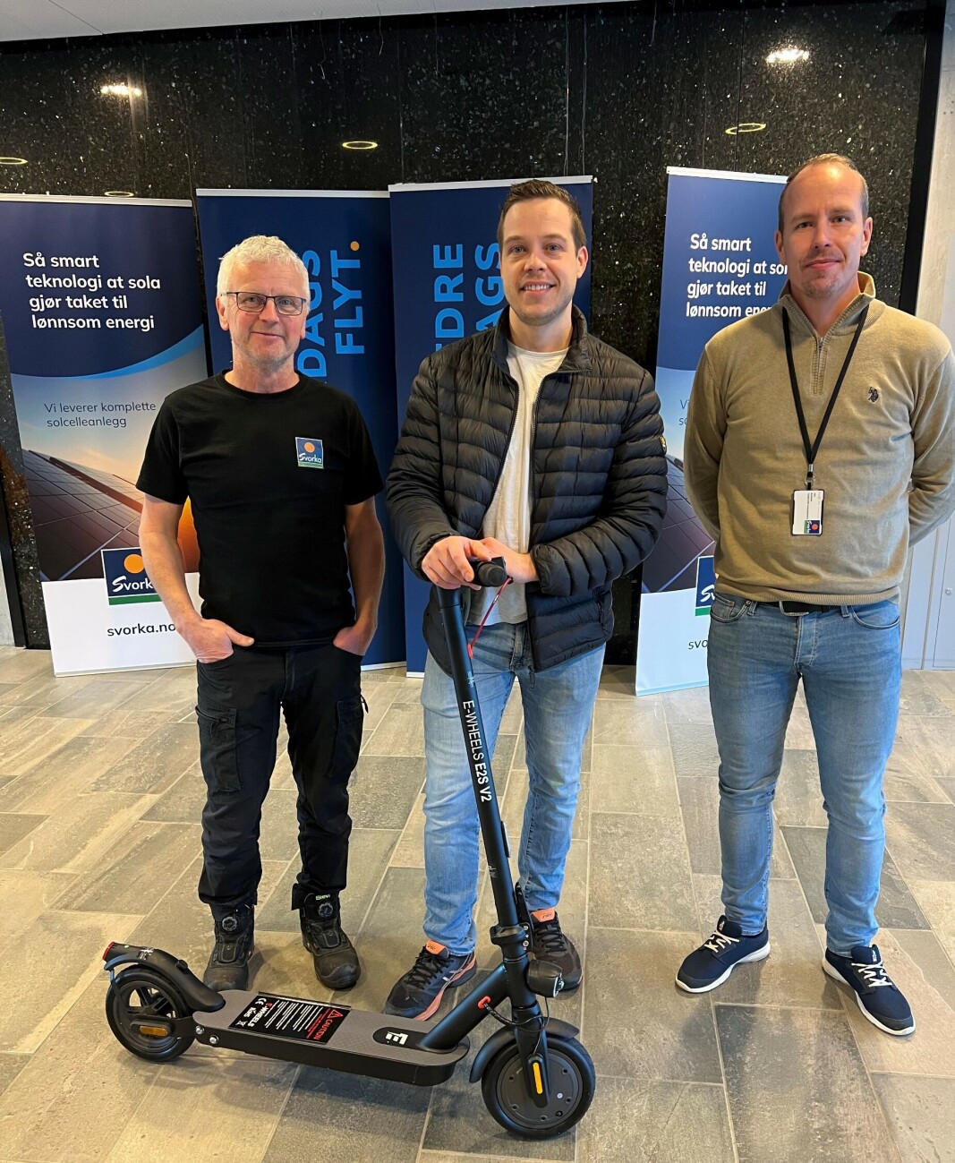 Anders Betten (Svorka Elsikkerhet), vinner Håkon Bergersen og Dan Blekken (Svorka AS). Anders Betten (Svorka Elsikkerhet), vinner Håkon Bergersen og Dan Blekken (Svorka AS).
