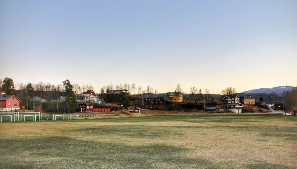 Her kan du sjå huset som kjem opp på tomta til Trollheim fra Trollbanen november 2022.