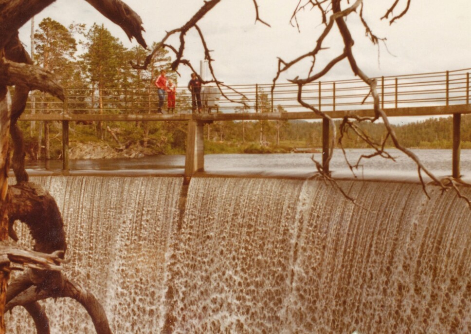 Overløp Hølstodammen 1983.