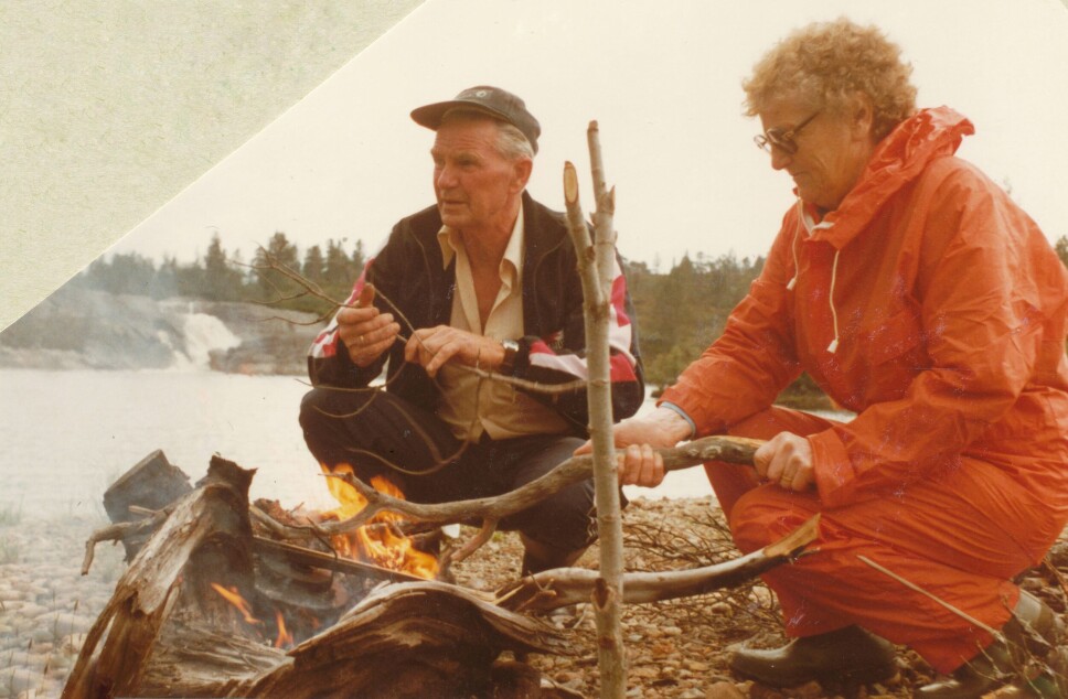 Halvdan og Gjertrud Solvik. Halvdan var med på anleggsarbeidet med å få vatnet i Rinna til å bli til strøm i Trollheim Kraftverk. Har var også med på Aursjøutbygginga.