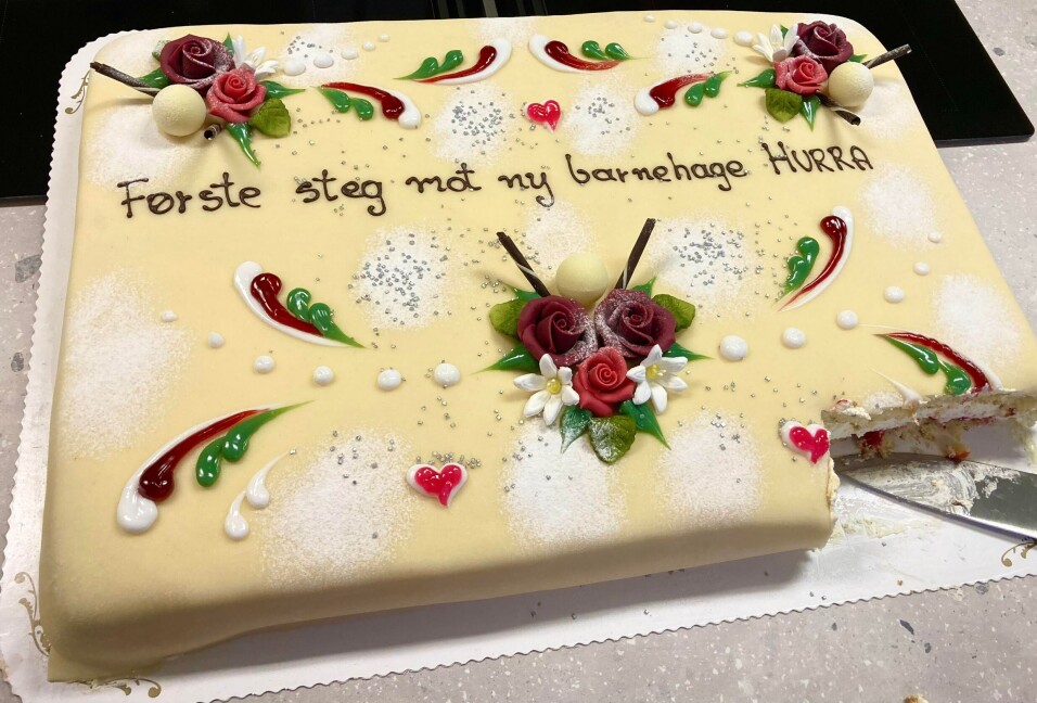 Første steg mot ny barnehage. Hurra!