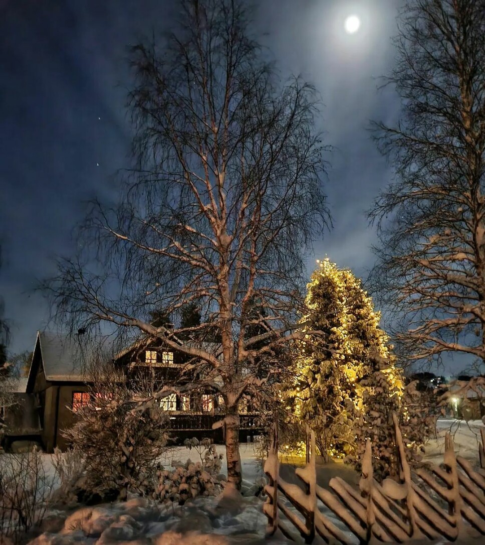 Månelyst. Fin desemberkveld ☆ Månelyst. Fin desemberkveld ☆