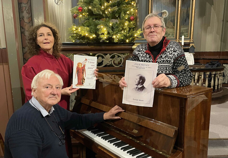 Kantate, julemotett og anna julegodt står på menyen, lovar korist Borghild Talgø, pianist Tor Strand og leiar Bernt Bøe.
