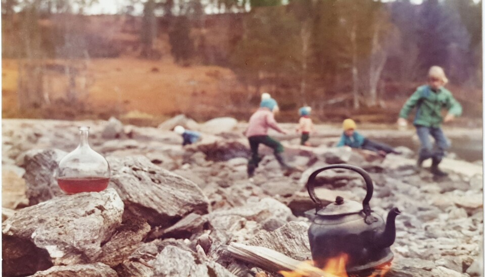Mykje tidtrøyte ved elva.
