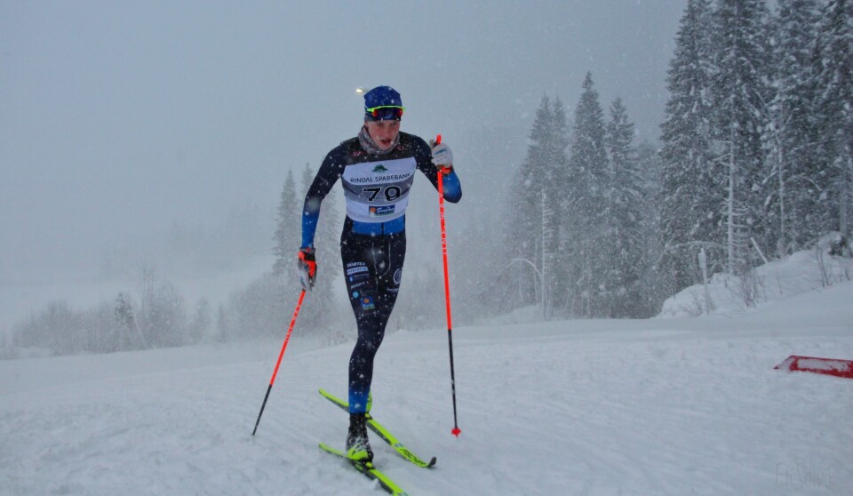 Håkon Bøklepp, Surnadal IL, tok tredjeplassen i klasse M18 på 10 km klassisk i Molde