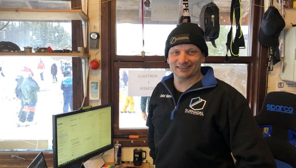 Driftsleiar Odd Rune Hoem er ved godt mot.