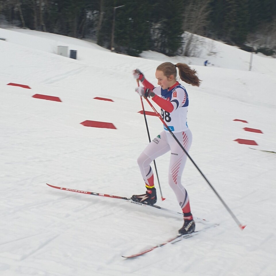 Mali Eidnes Bakken gikk 10 km fristil, og ble nr. 3 av 8 deltakere i K19/20