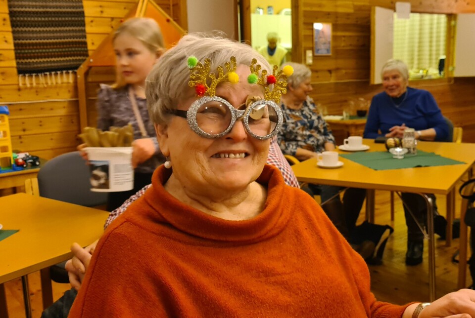 Brit Elin ser ikkje bort frå at nokon av dei yngre i familien får seg nye briller!