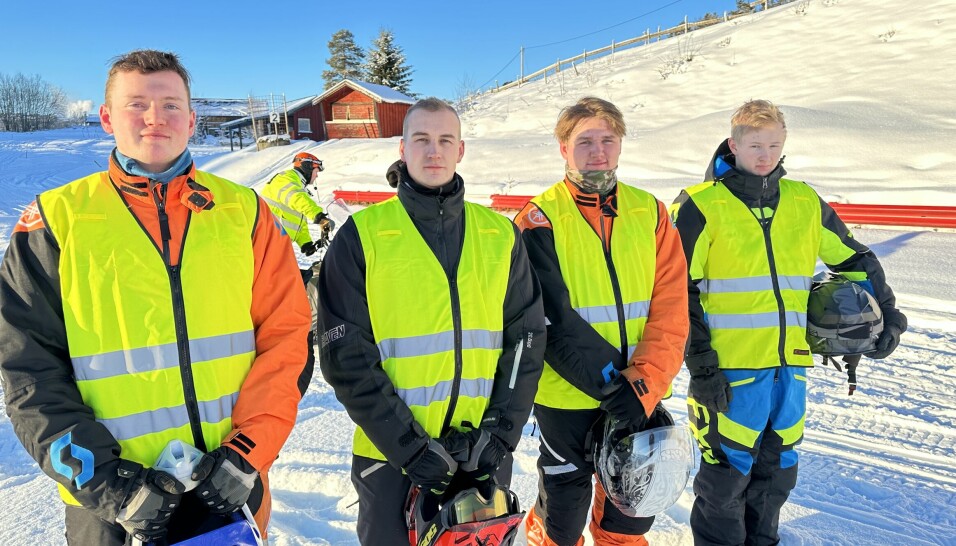 F.v. Daniel Schevik, Lars Kristian Kvande, Helge Schevik og Jesper Grøtan.