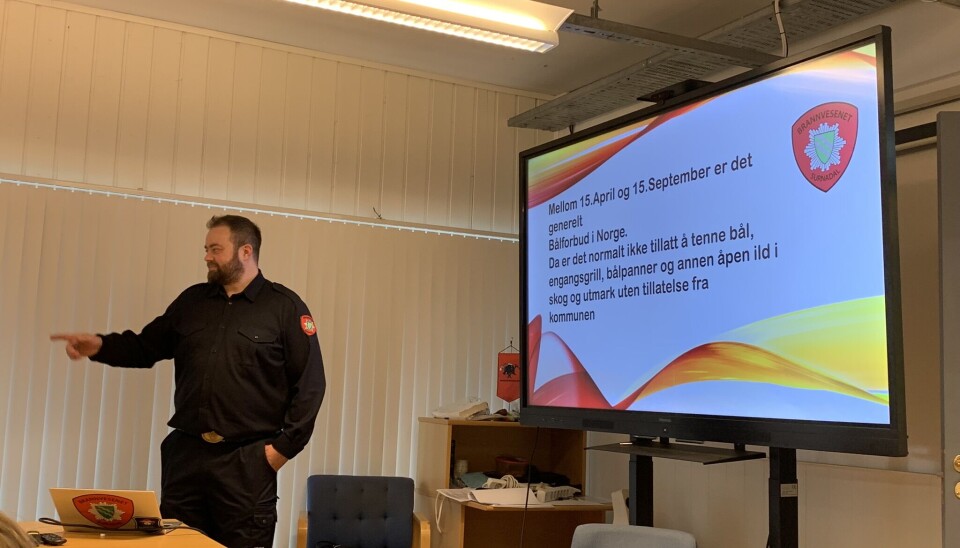 Ivrige ungar på brannvernkurs