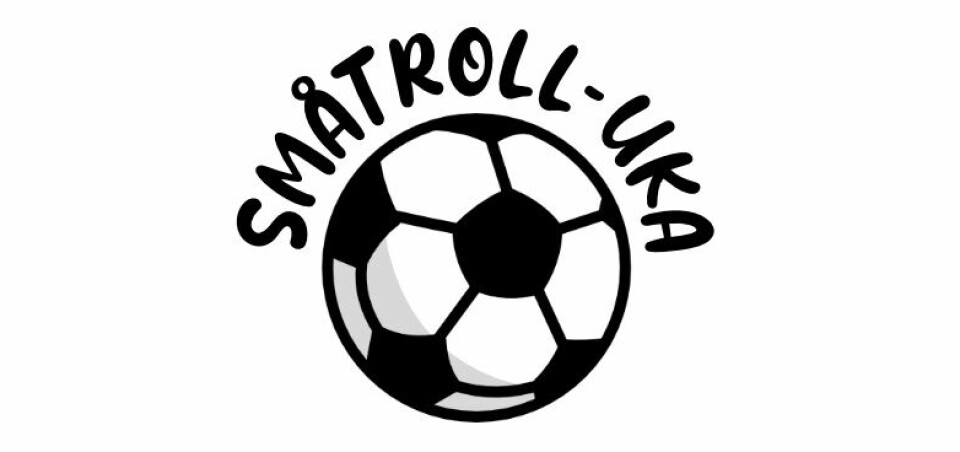 Logoen til småtroll-uka med fotball