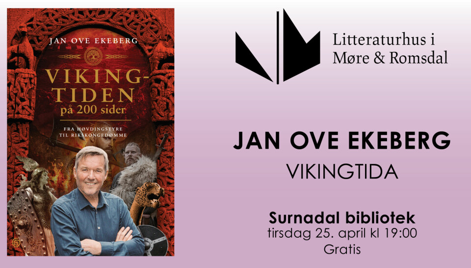 Jan Ove Ekeberg kommer til Surnadal bibliotek