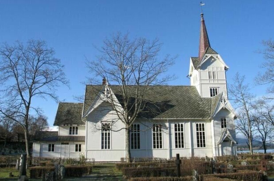Et kirkebygg av tre