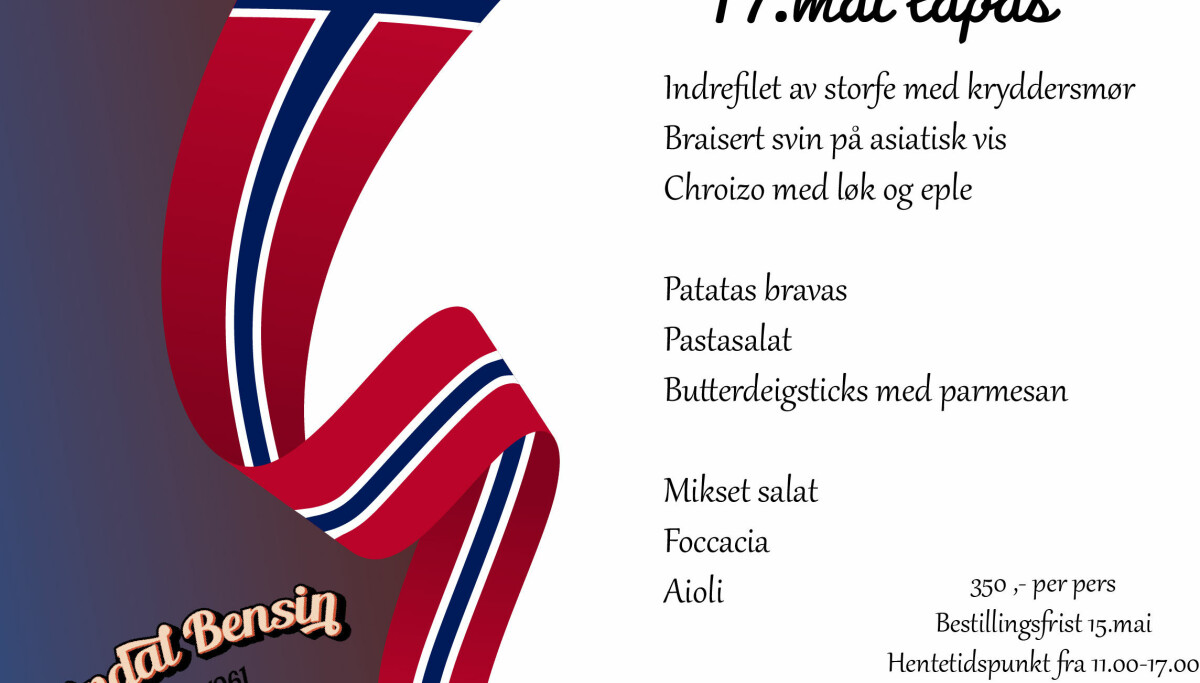 17. mai tapas hos Rindal Bensin