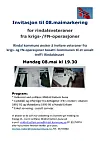 En plakat til invitasjon av 08. mai markering