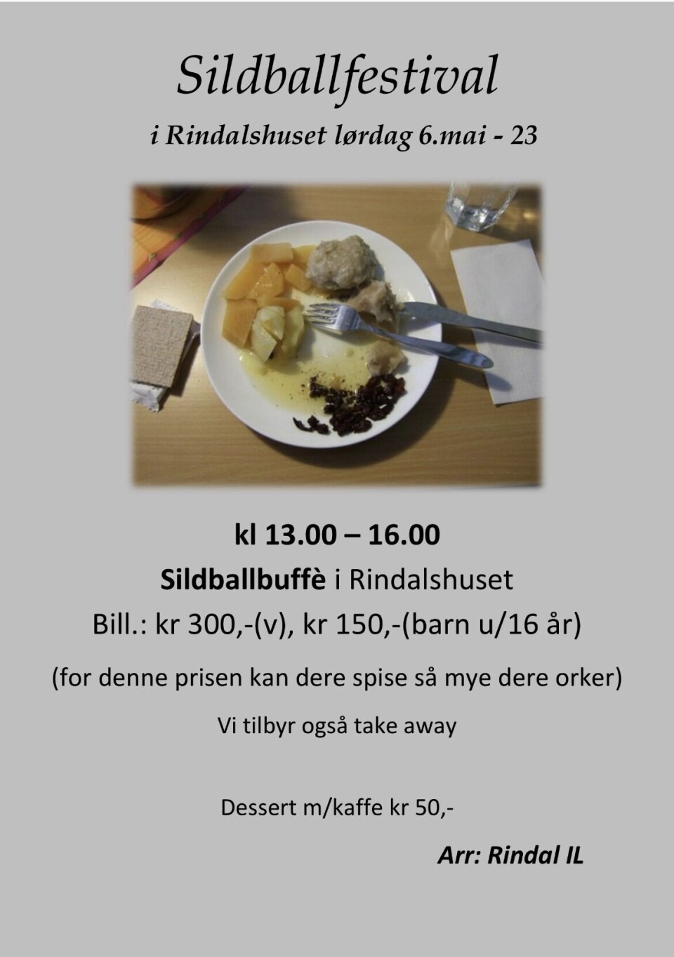 Sildballfestivalen - tilbud om glutenfri ball