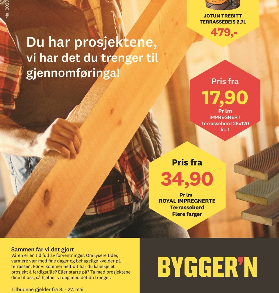 Reklameplakat for Byggern