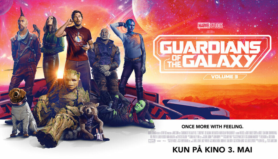 Filmplakat til filmen 'Guardians of the galaxy volume 3'