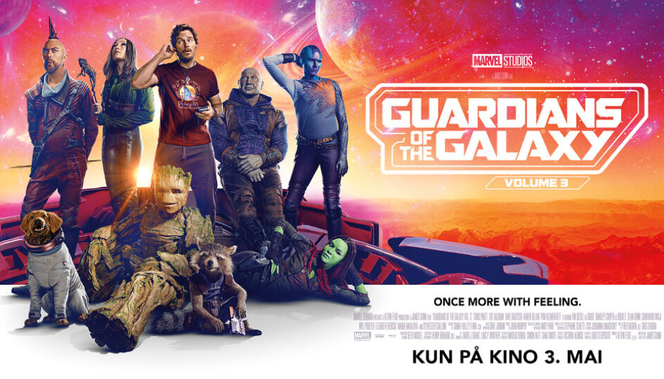 Filmplakat til filmen 'Guardians of the galaxy volume 3'