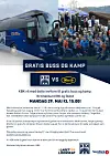 Plakat om gratis buss og KBK-kamp mandag 29. mai 2023
