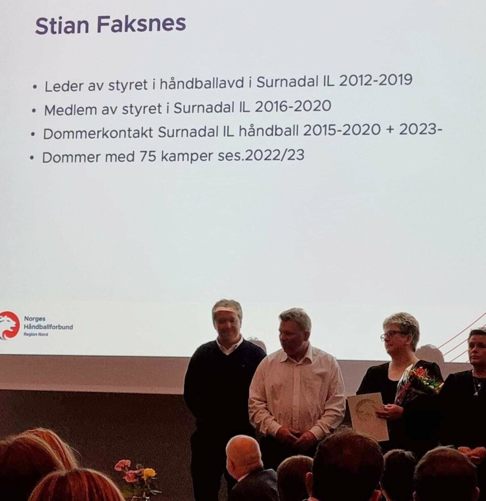 Fra prisutdelingen på Regionstinget.