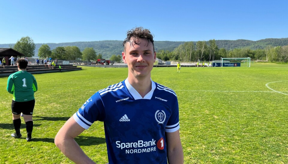 – Jeg er godt fornøyd med både seier og hattrick, smiler Sander Smevoll – Jeg er godt fornøyd med både seier og hattrick, smiler Sander Smevoll