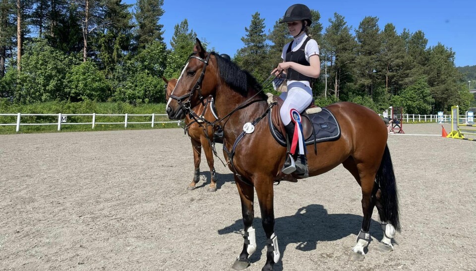 Rikke Haugen Langø fikk førstepremie i klassen 70 cm. Rikke Haugen Langø fikk førstepremie i klassen 70 cm.