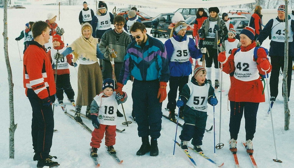 Skirenn ved Leikarvollen i 1996.