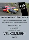 plakat for trollheimsløpet 2023 med 3 biler på